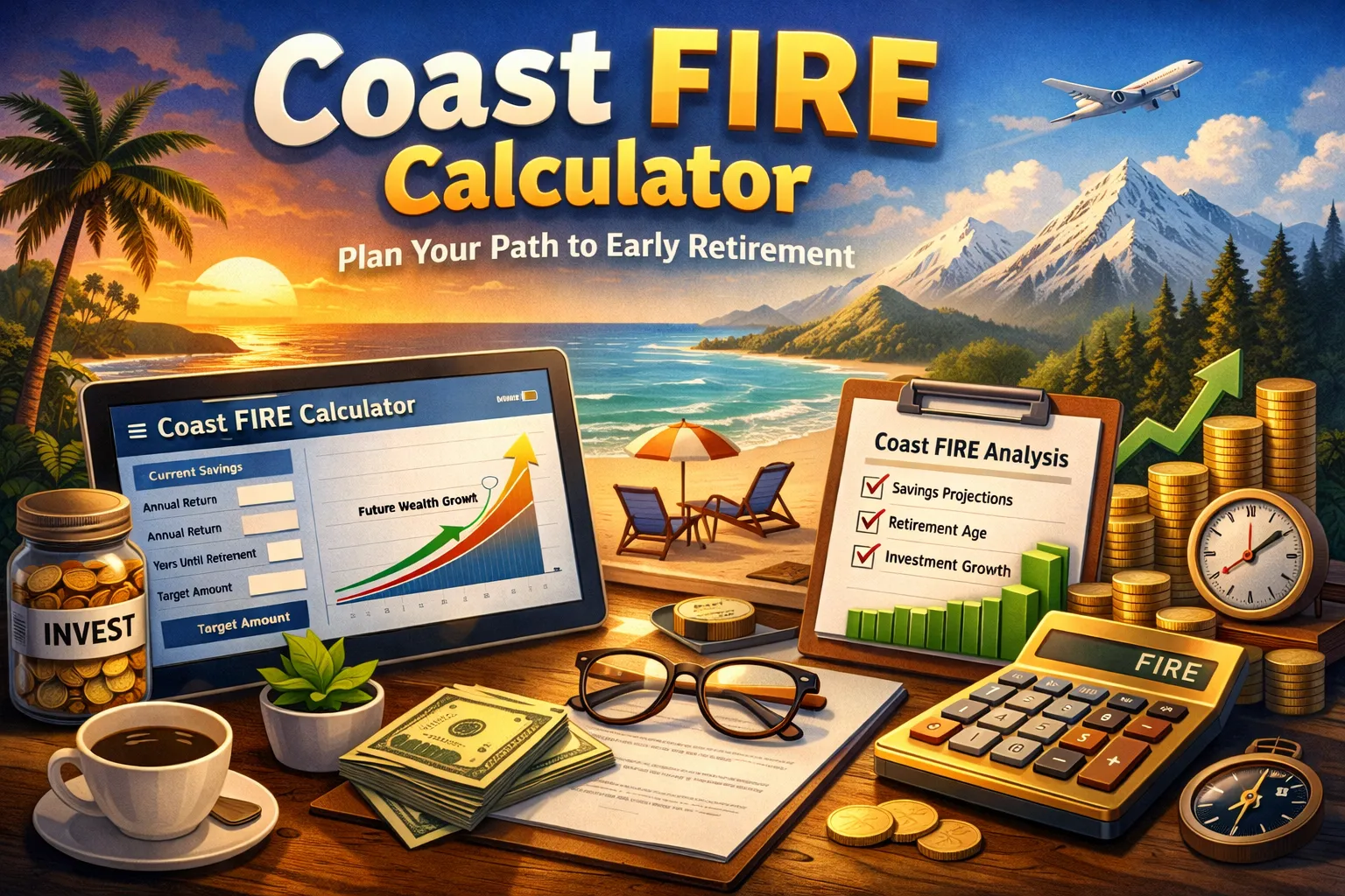 Coast FIRE Calculator 2026 | Retire Early? - Free Online Calculator