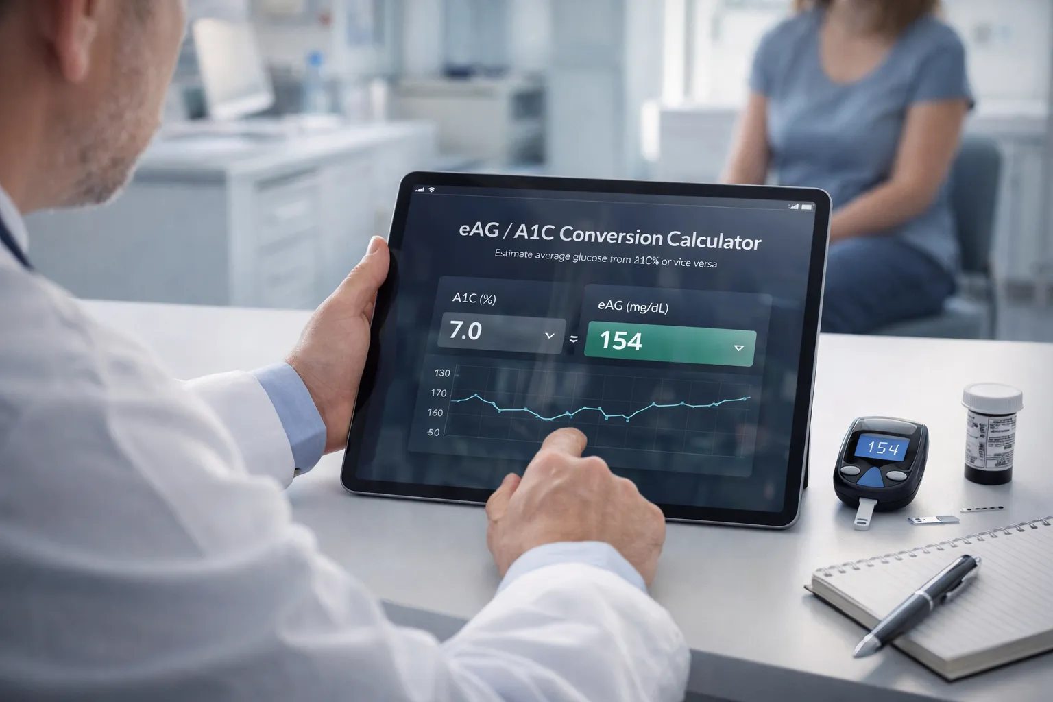 A1C Calculator & Converter 2026 | HbA1c ↔ Blood Sugar - Free Online Calculator