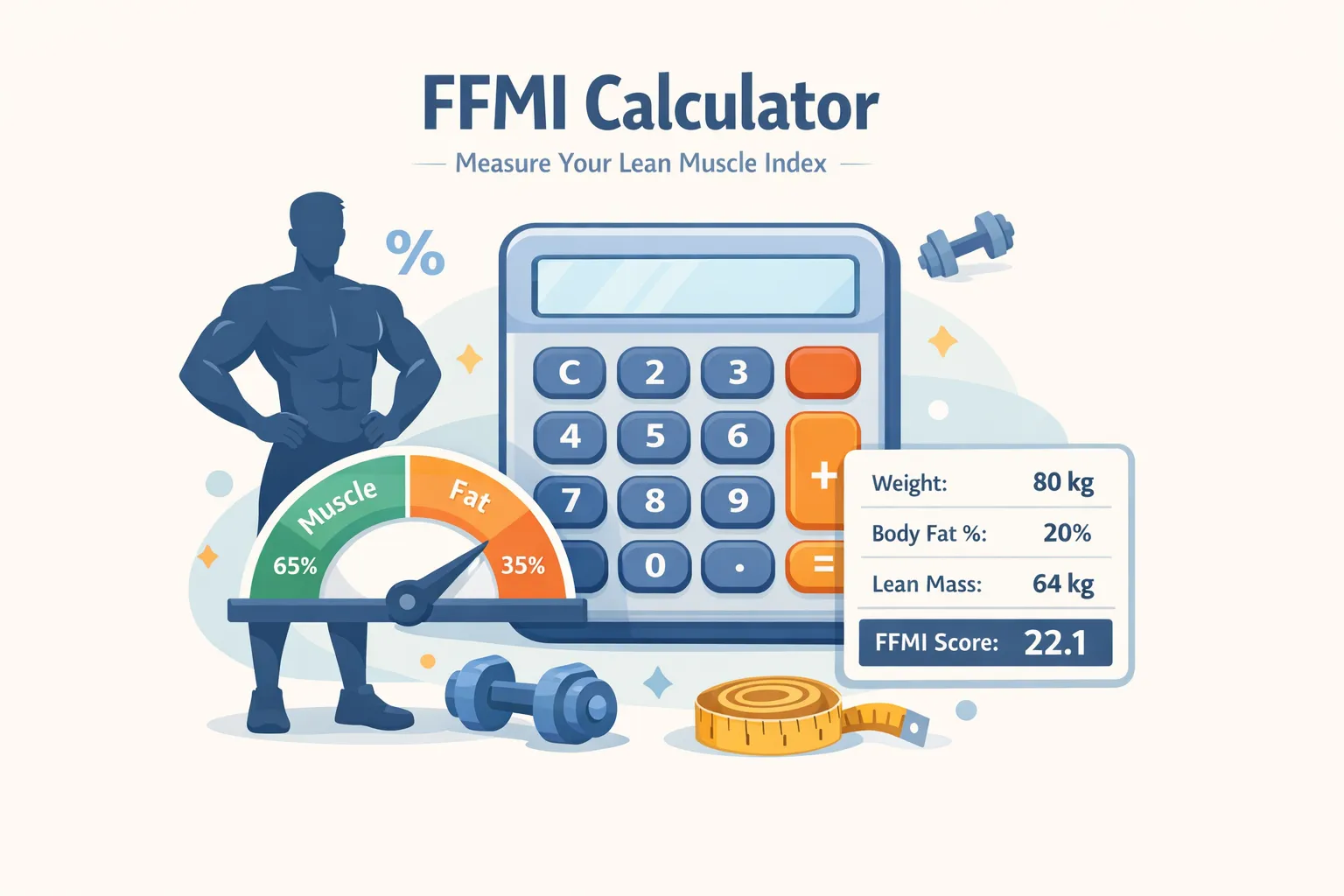 FFMI Calculator 2026 | Check Your Muscle Mass - Free Online Calculator