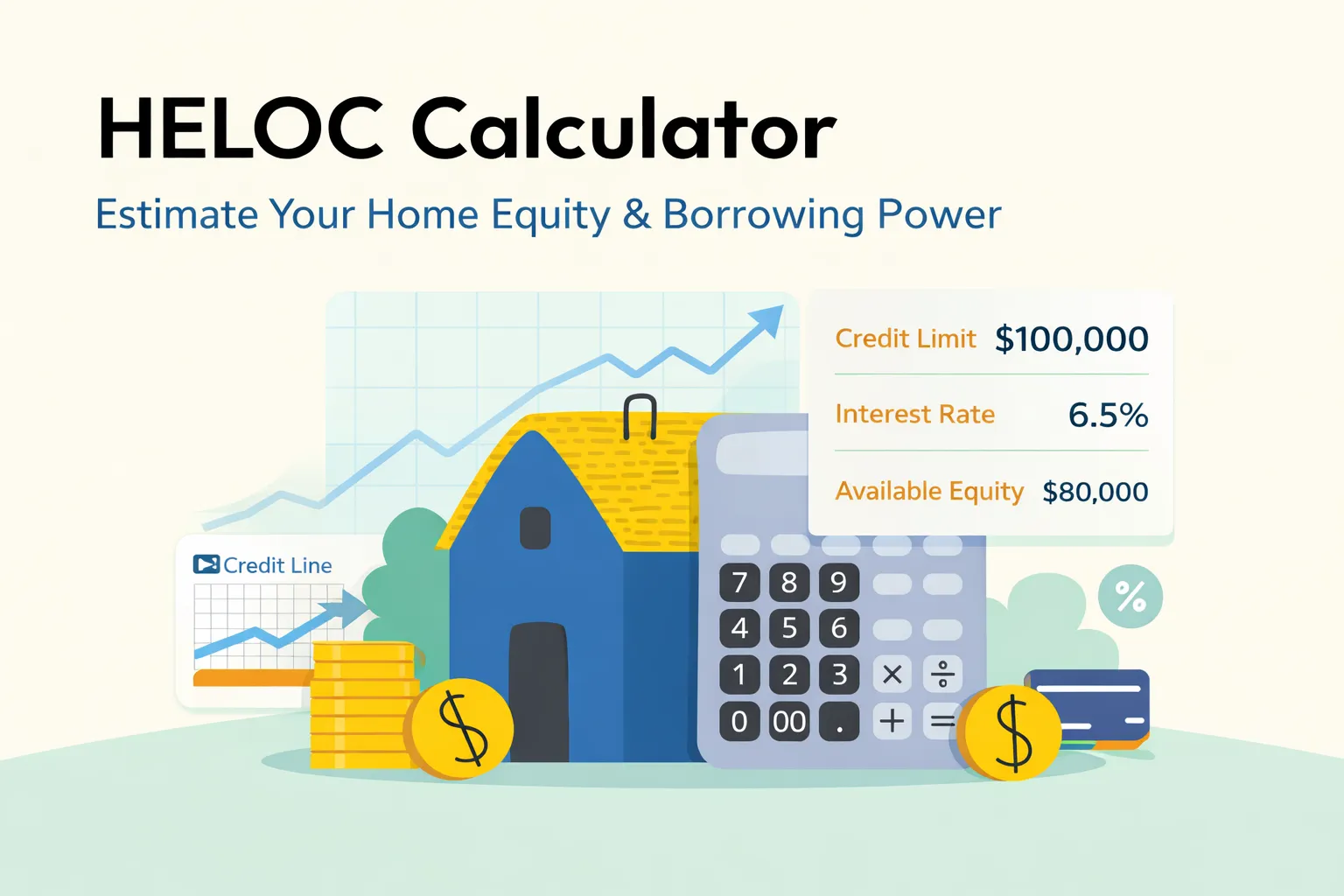 HELOC Calculator 2026 | Free Payment Estimates - Free Online Calculator