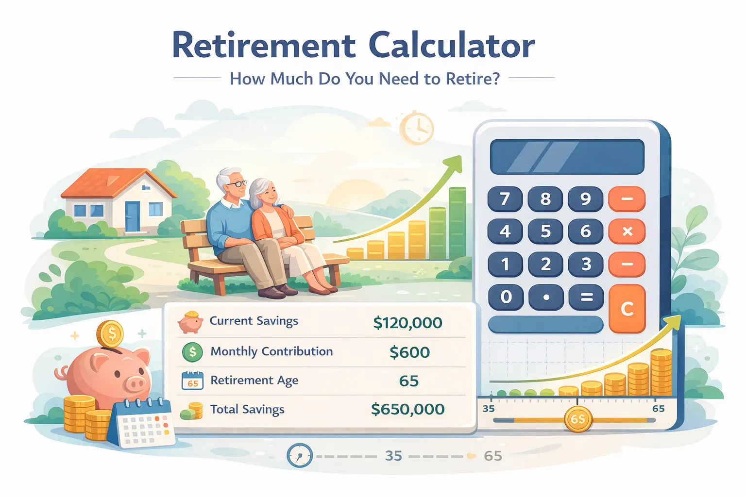 Retirement Calculator 2026 | Can You Retire? - Free Online Calculator
